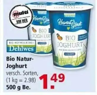 Multi Markt Dehlwes Bio Natur-joghurt Angebot