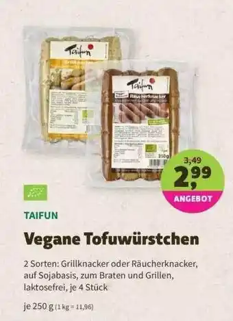 Denns BioMarkt Taifun Vegane Tofuwürstchen Angebot