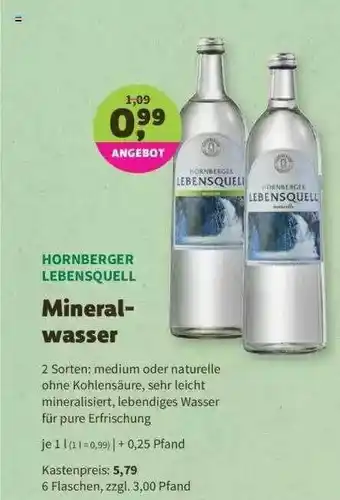 Denns BioMarkt Hornberger Lebensquell Mineralwasser Angebot