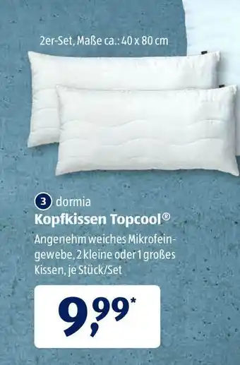 Aldi Süd Dormia Kopfkissen Topcool Angebot