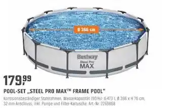 OBI Bestway Pool-set „steel Pro Max Frame Pool“ Angebot