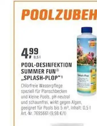OBI Pool-desinfektion Summer Fun „splash-plop“ Angebot