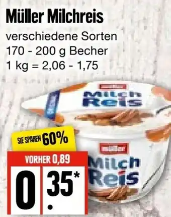 Edeka Frischemarkt Müller Milchreis 170-200 g Becher Angebot