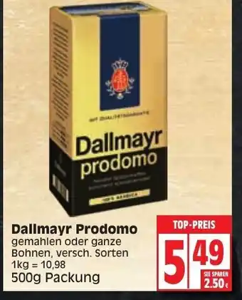 Edeka Dallmayr Prodomo Kaffee 500g Angebot