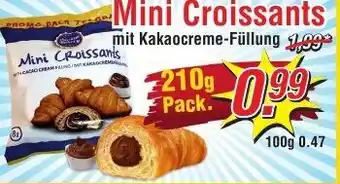 Wiglo Wunderland Mini Croissants mit Kakaocreme Füllung 210 g Pack. Angebot