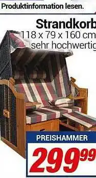 CENTERSHOP Strandkorb Angebot