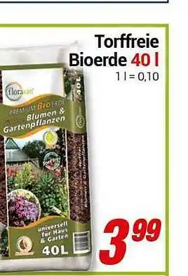 CENTERSHOP Torffreie Bioerde 40 L Angebot