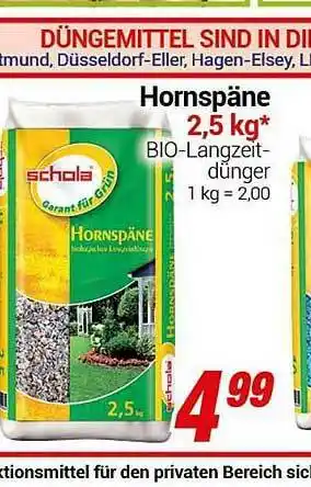 CENTERSHOP Hornspäne 2,5 Kg Angebot