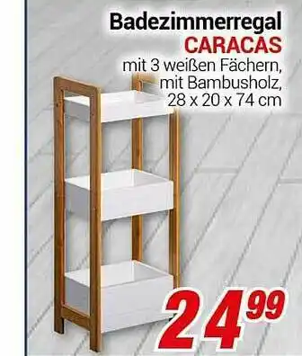 CENTERSHOP Badezimmerregal Caracas Angebot