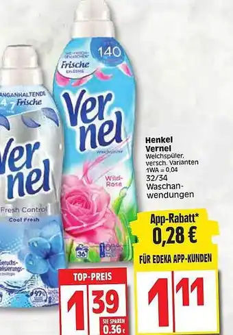 Edeka Henkel Vernel Angebot