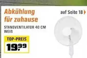 OBI Standventilator 40 Cm Weiß Angebot