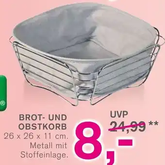 KODi Kesper Brot und Obstkorb 26 x 26 x 11 cm Angebot