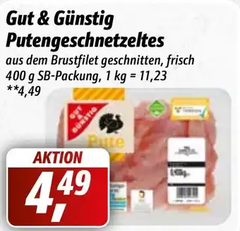 Simmel Gut & Günstig Putengeschnetzeltes 400 g SB-Packung Angebot