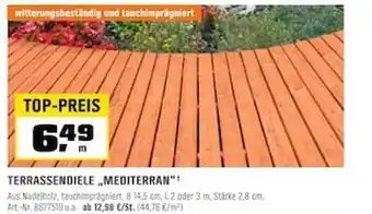 OBI Terrassendiele „mediterran“ Angebot