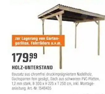 OBI Holz-unterstand Angebot