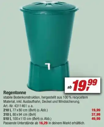 toom Baumarkt Regentonne Angebot