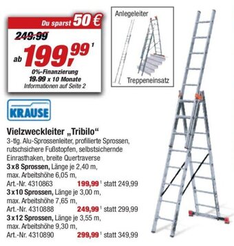 toom Baumarkt Krause Vielzweckleiter ,,Tribilo" Angebot