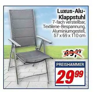 CENTERSHOP Luxus Alu Klappstuhl Angebot