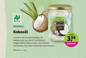 Biomarkt Dennree Kokosöl 450ml Angebot