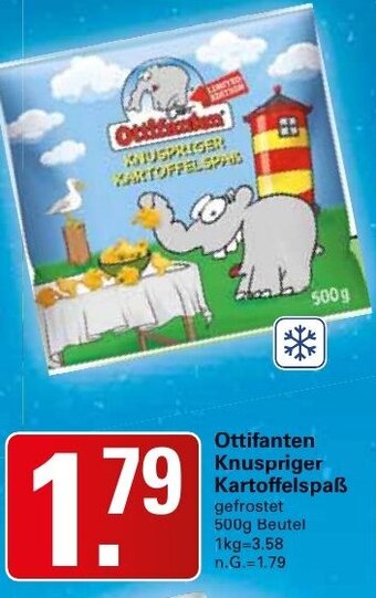 WEZ Ottifanten Knuspriger Kartoffelspaß 500g Beutel Angebot