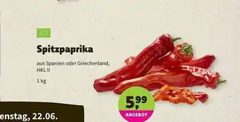 Biomarkt Spitzpaprika 1kg Angebot