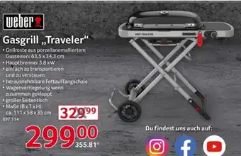 Selgros Weber Gasgrill Traveler Angebot