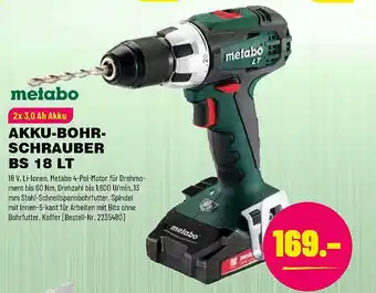 Leitermann Baumarkt Metabo Akku Bohr Schrauber Bs 18 Lt Angebot