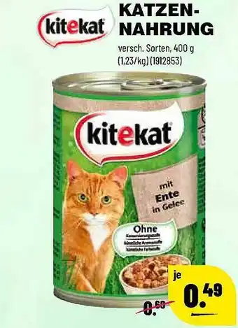 Leitermann Baumarkt Kitekat Katzennahrung 400g Angebot