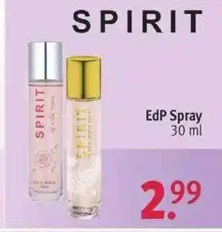 Rossmann Spirit Edp Spray Angebot