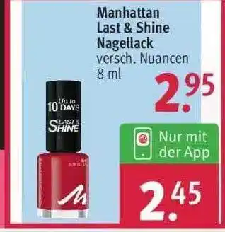 Rossmann Manhattan Last & Shine Nagellack Angebot