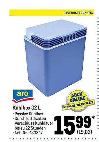 METRO Aro Kühlbox 32 L Angebot