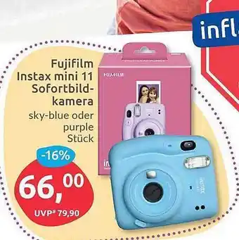 Budni Fujifilm Instax Mini 11 Sofortbildkamera Angebot