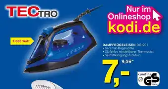 KODi Dampfbügeleisen DG 201 Angebot