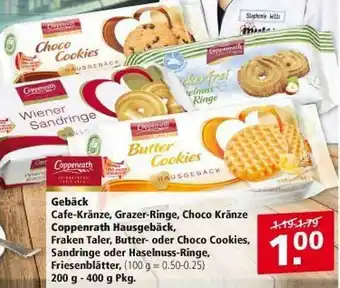 Multi Markt Gebäck Cafe Kränze, Grazer Ringe, Choco Kränze Coppenrath Hausgebäck, Fraken Taler, Butter- Oder Choco Cookies, Sandringe Angebot