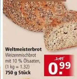 Multi Markt Weltmeisterbrot 750g Angebot