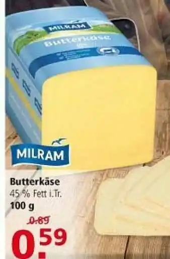 Multi Markt Milram Butterkäse 100g Angebot