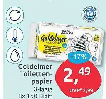 Budni Goldeimer Toilettenpapier Angebot