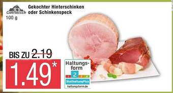 Marktkauf Gutlfleisch Gekochter Hinterschinken Oder Schinkenspeck Angebot