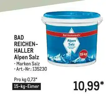 METRO Bad Reichen-haller Alpen Salz Angebot