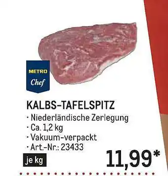 METRO Metro Chef Kalbs-tafelspitz Angebot