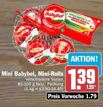 AEZ Mini Babybel, Mini-Rolls 85-100g Angebot