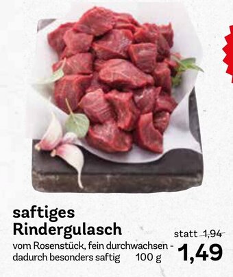 AEZ Saftiges Rindergulasch 100g Angebot