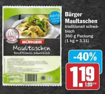 AEZ Burger Maultaschen 360g Angebot