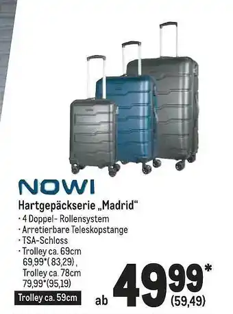 METRO Nowi Hartgepäckserie „madrid“ Angebot