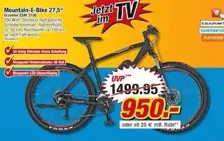 Poco Mountain-e-bike 27,5“ graveler esm 3100 Angebot