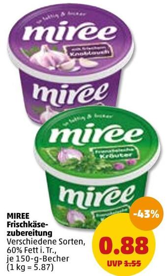 PENNY Miree frischkäsezubereitung Angebot