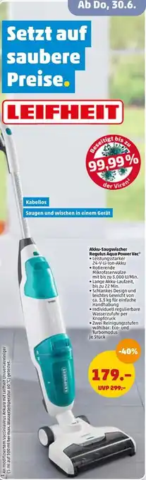 PENNY Leifheit akku-saugwischer Angebot