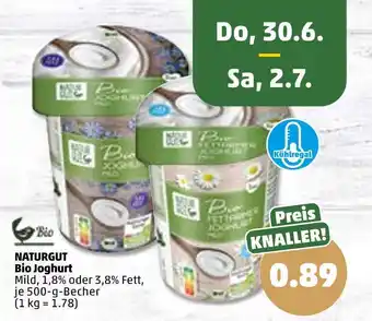 PENNY Naturgut bio joghurt Angebot