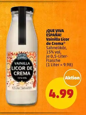 PENNY ¡que viva españa! vainilla licor de crema Angebot