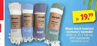 ROLLER Miami beach badetuch germany‘s topmodel Angebot